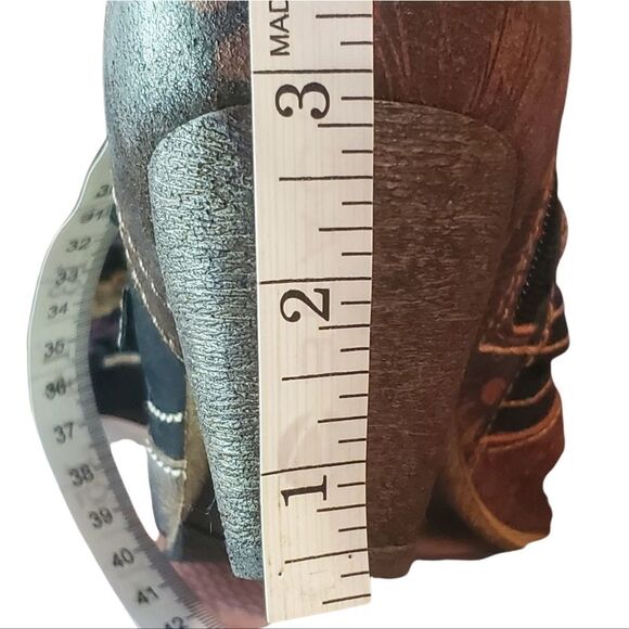 VINTAGE ROVERS heeled Leather Strapped Heels size 39 - Picture 16 of 16